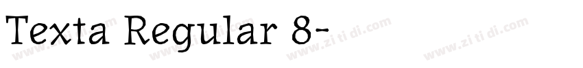 Texta Regular 8字体转换